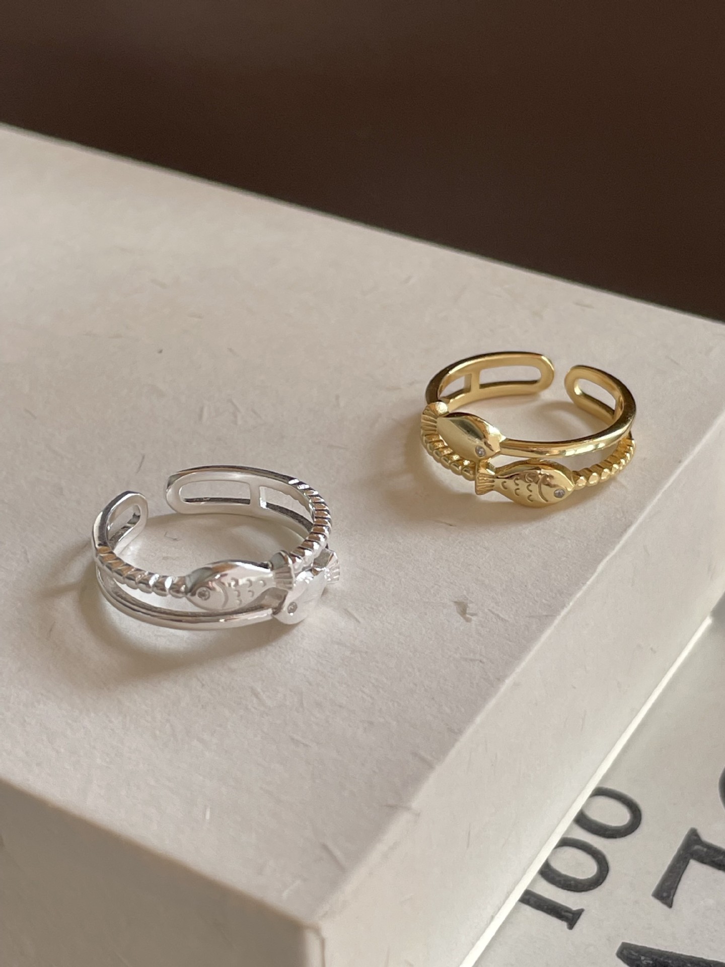 2g Weight Rings Classification Adjustable Ring Size 1 Piece Quantity Daily Occasion 925 Sterling Silver Material Fish Pattern Women's Gender Simple Style Style 925 Sterling Silver Fish Rings 925 Sterling Silver Rings 13