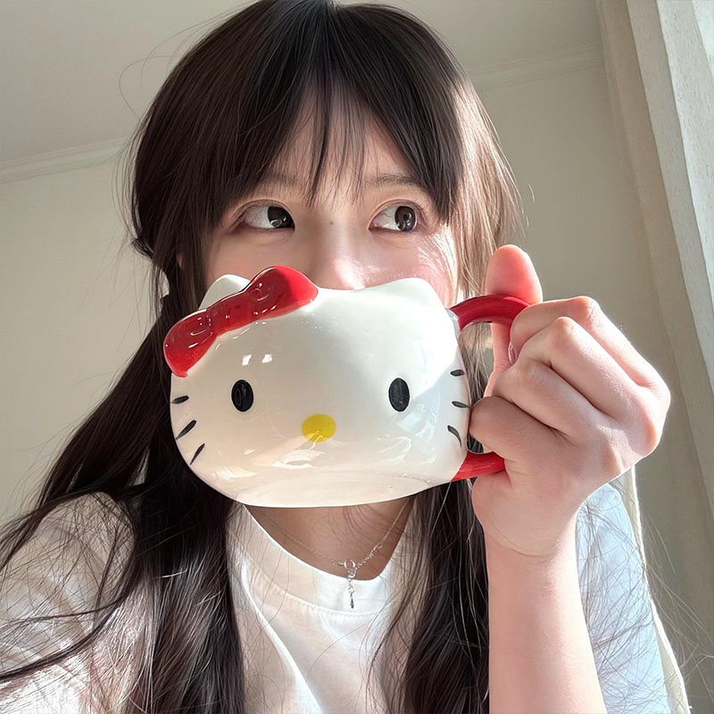 5 nuevas tazas de cerámica tazas de desayuno de mujer tazas de oficina regalo de cumpleaños lindas tazas con mango de alto valor facial