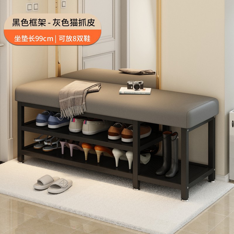 Taburetes personalizados en la puerta de metal simple en la casa se pueden sentar en la puerta, taburetes bajos de lujo ligeros, taburetes para cambiar zapatos