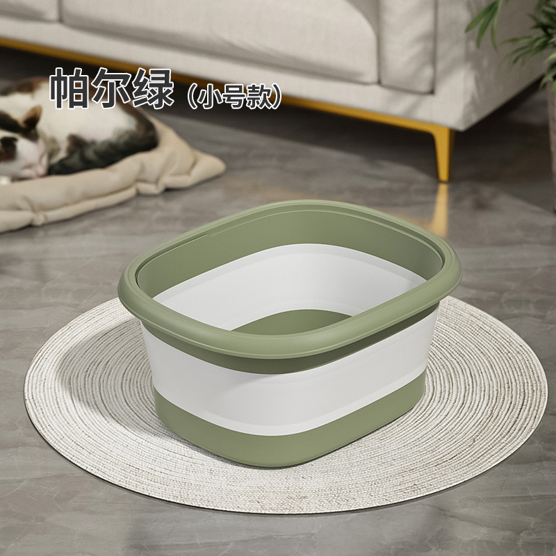 Baño de pies plegable sobre pantorrilla portátil nuevo tipo con cubierta de aislamiento térmico hogar baño de pies dormitorio baño de pies bañera de pies