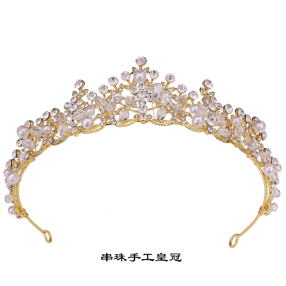 Korean fashionable hair accessory pearl handmade for bride