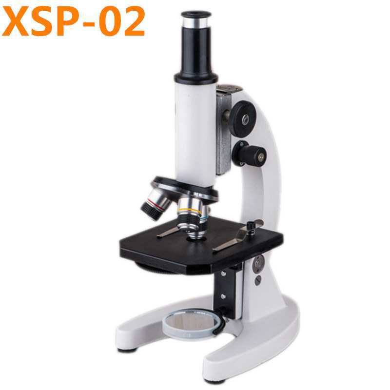 XSP-02生物显微镜单目640倍X金属小初中学生用光教学校实验室厂家