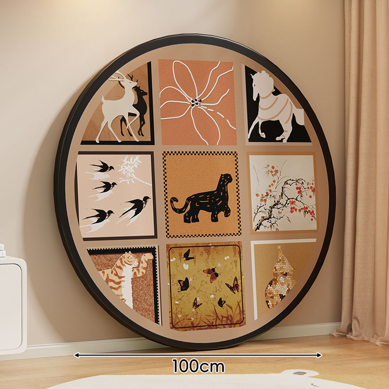 레트로 스타일 * 블랙 직경 100CM [판 두께 1.5]