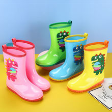 兒童雨鞋2-16歲恐龍男童防水輕便小童雨靴中大童加絨保暖女童水鞋