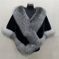 Other Brand Cloak: Demi-season Trench Coat Dress, Warm Fur Jacket; White/Black/Burgundy/Gray-Black