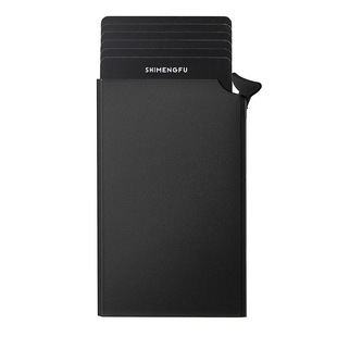 Anti-theft card bag metal automatic pop-up ultra-thin simple men's and Women's Mini credit bank card box