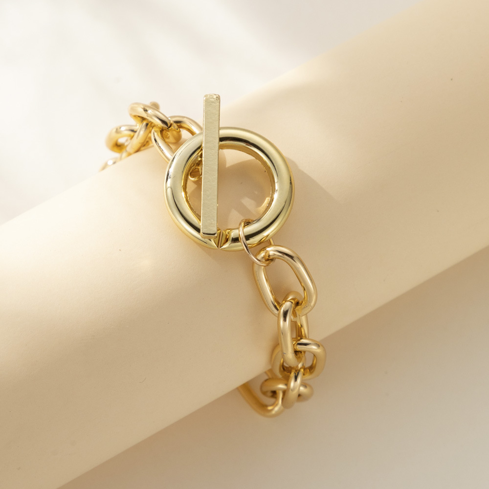 16g Weight Bracelets, Necklace Classification 1 Piece Quantity Street Occasion Alloy Material Geometric Pattern Unisex Gender Plating Design Streetwear Style Streetwear Geometric Alloy Plating Unisex Bracelets Necklace 8