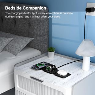 Amazon's Popular Three-In-One Wireless Charger Supports Fast Charging, Multi-Functional Wireless Charging, Source Factory Private Model