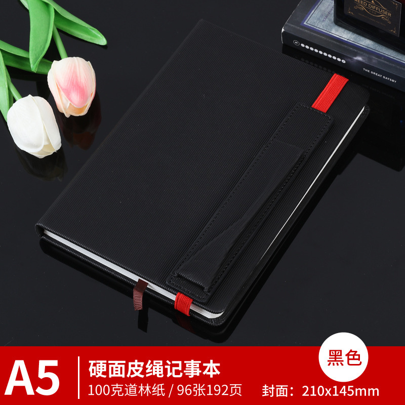 A5硬面厂家直销笔记记事本商务加厚学习记录搭扣皮绳结实耐用手帐|undefined