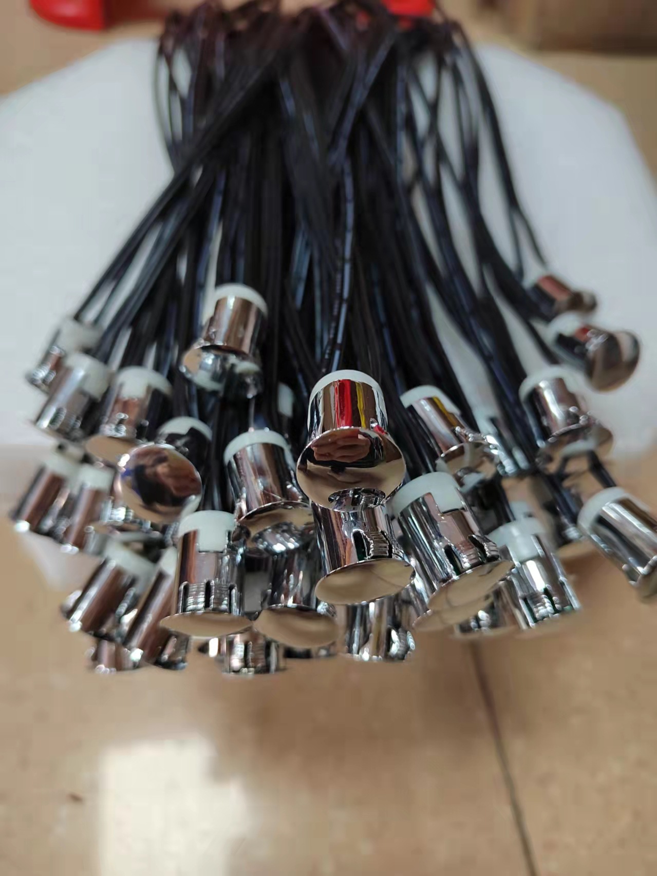 无极调光感应开关衣柜橱柜电源5521DC公母连接线USB线路板杜邦端