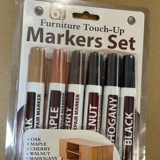 [Promoción de Septiembre en Existencia] Rotulador para Reparación de Pisos, Rotulador para Restauración de Color de Muebles y Puertas de Madera, Crayones, Sacapuntas