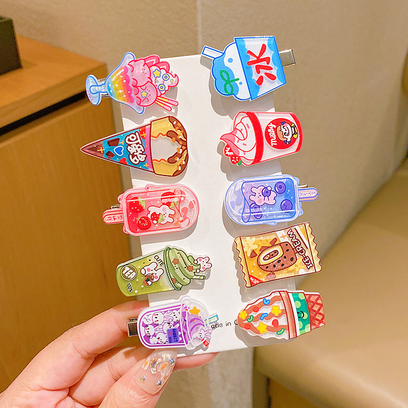 Clips de pelo de color gelatina dulce coreano otoño y invierno estilo francés pestaña estilo de cabello temperamento universal clips de cabello elegante accesorios de cabello