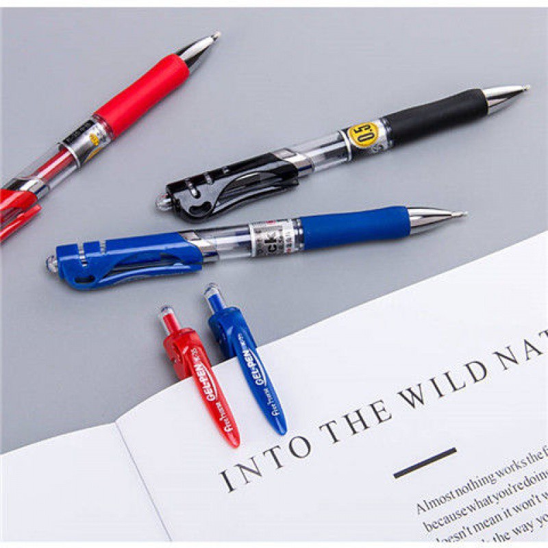 批发价【35】按动中性笔0.5办公学生考试专用水笔黑红蓝碳素笔