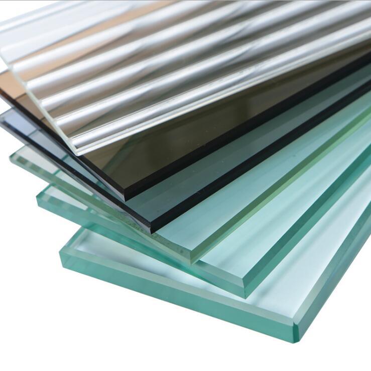 彩色镀膜长虹压花玻璃灰色茶色金色七彩色长虹压延玻璃