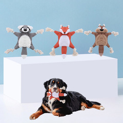 ペット用品卸売アマゾン人気のぬいぐるみリスキツネの形には鳴る紙BB吠える犬のおもちゃが含まれています