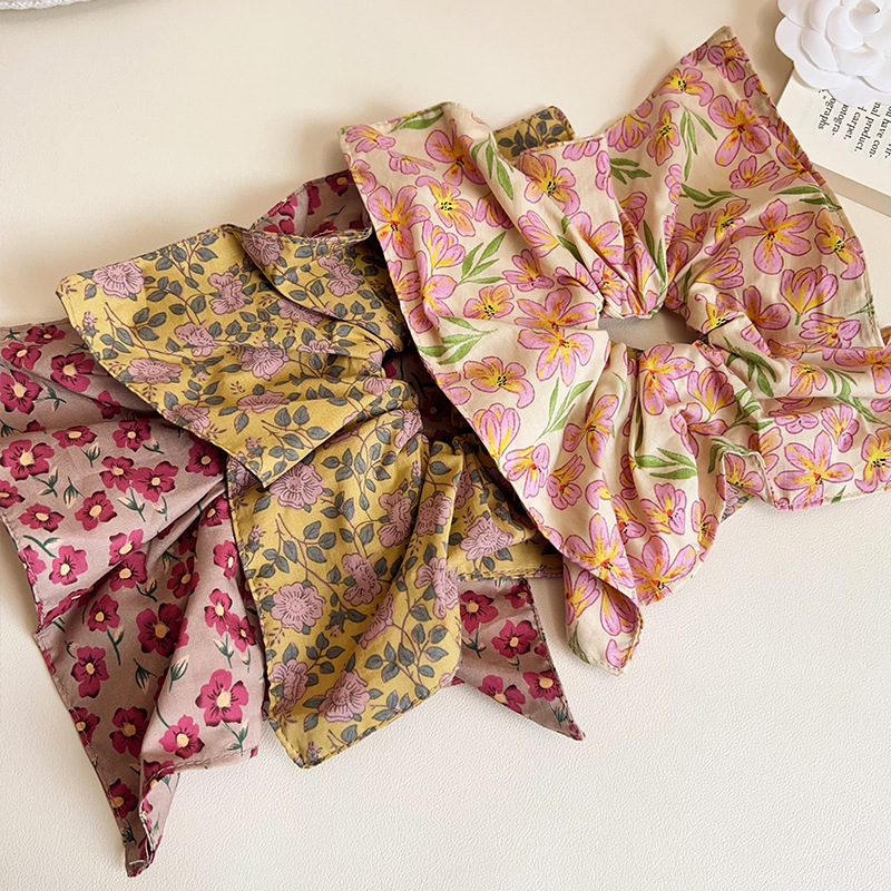 1 Piece Quantity Pastoral Women's Flower Cloth Hair Tie