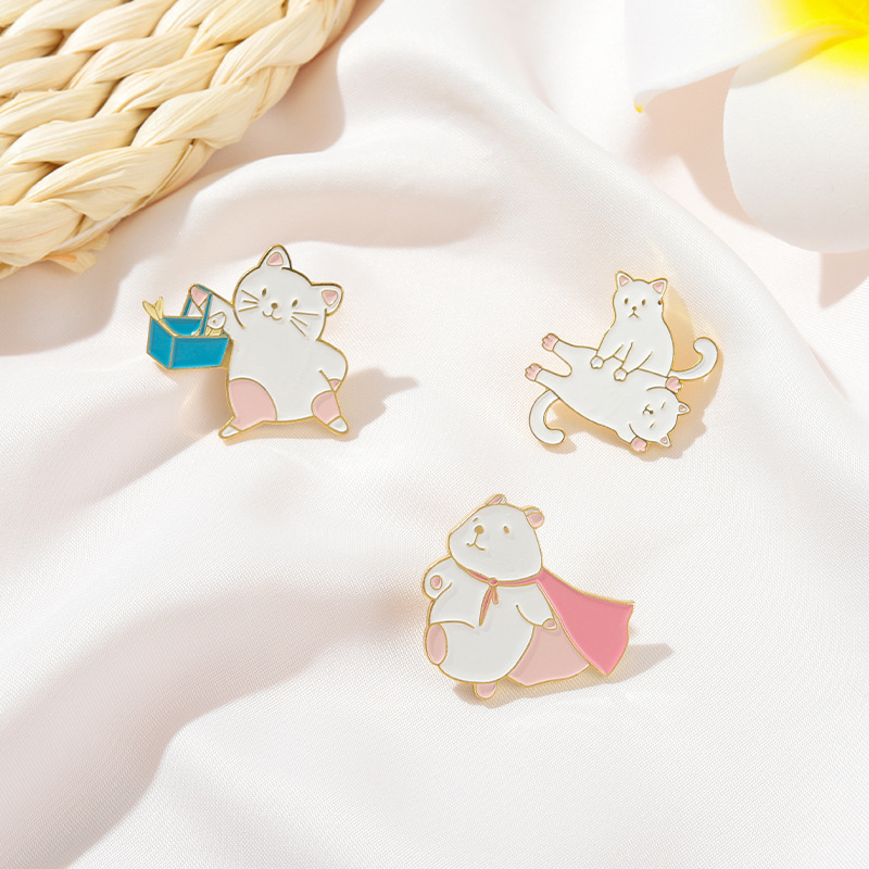 Cartoon Style Animal Alloy Inlaid Gold Unisex Brooches display picture 2