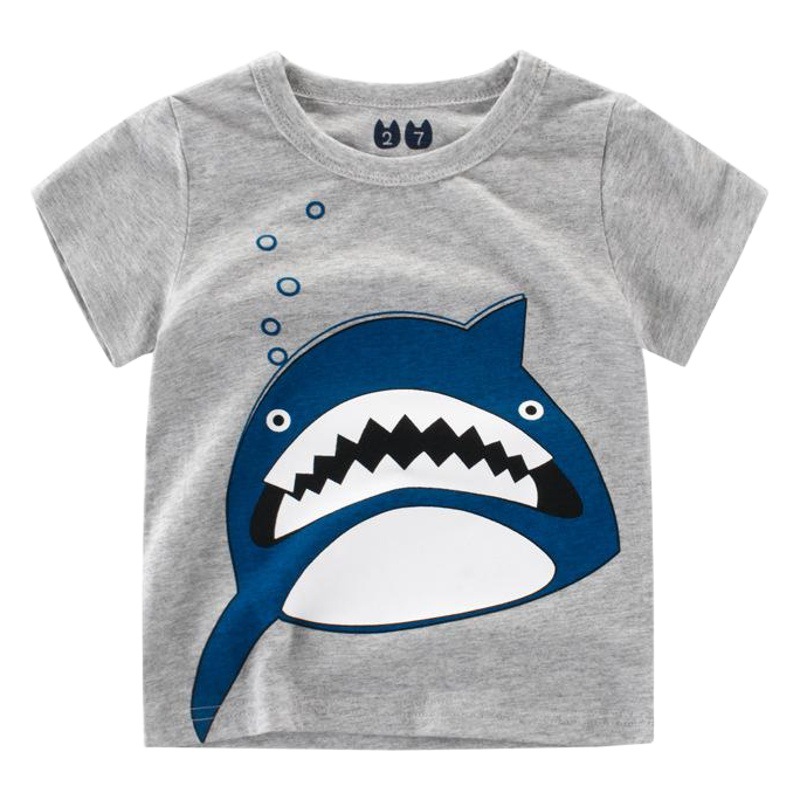 韓国版子供服夏ファッション新型子供tシャツ男の子半袖丸襟赤ちゃん服一枚代理販売潮牌