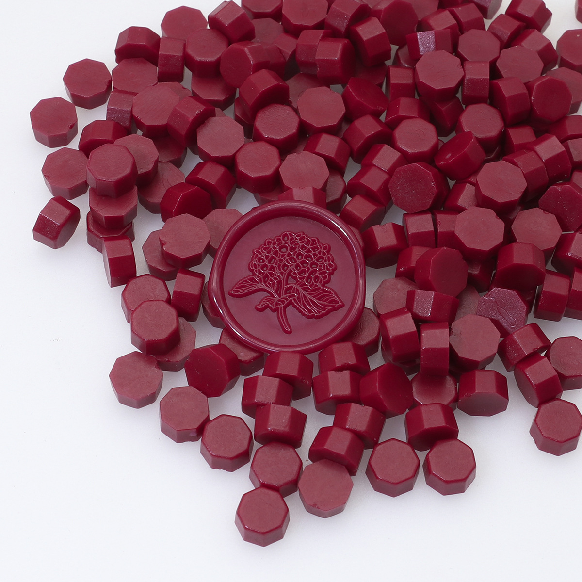 Perlas de cera de sellado octogonales Oucai, 500g, 131 colores, perlas de sellado de cera a granel, colores mixtos, baratas, perladas, una libra.