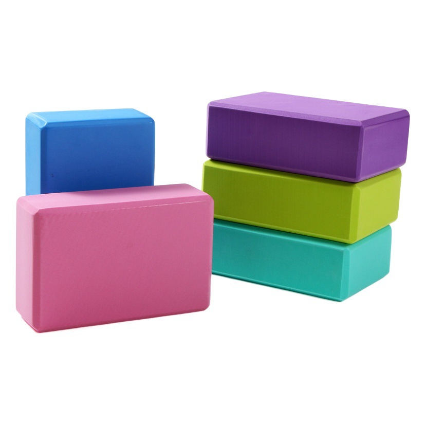 Yoga ladrillo EVA Material de yoga almohada de la aptitud de ladrillo de una sola palabra caballo práctica de ladrillo de yoga suministros auxiliares anti-presión de ladrillo