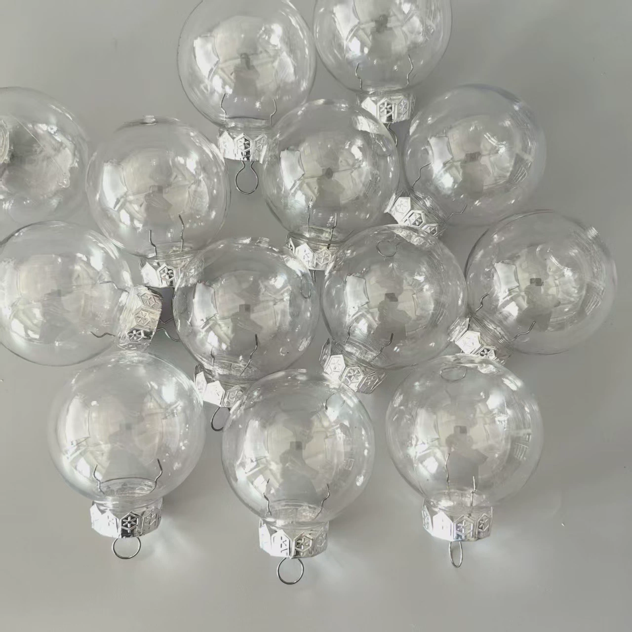 6 см прозрачная пластиковая лампочка с большим ртом, популярный волновой шар, декоративный пластиковый шар «сделай сам», торговый центр, магазин, украшение, прозрачный шар