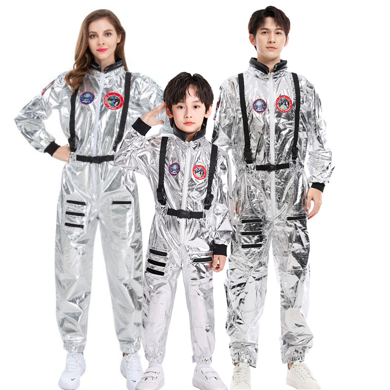 Halloween couple wandering Earth space suit group party Cosplay astronaut pilot one-piece clothes