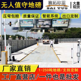 无人值守汽车衡自动过磅扫码收费道闸感应智能称重系统地磅平台秤
