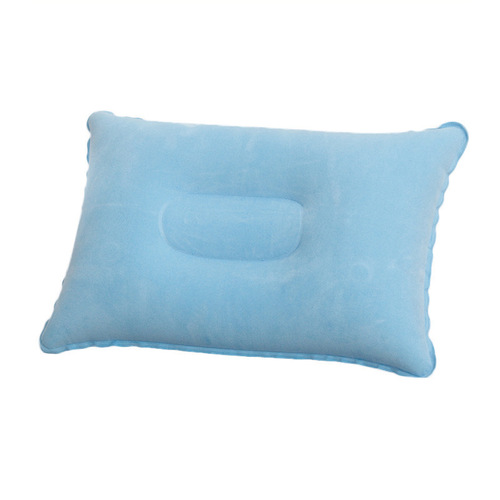 Outdoor inflatable nap pillow, inflatable back support cushion, PVC plush throw pillow, travel pillow camping pillow