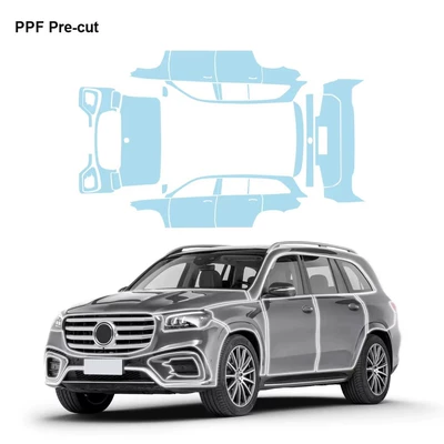 24-26 Models Mercedes-Benz Gls (X167) Invisible Car Wrap Tpu Pre-Cut Paint Protection Film for Specific Vehicles
