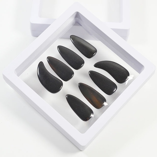 Source manufacturer wholesale horn guzheng nails double arc groove special guzheng armor for performance examination