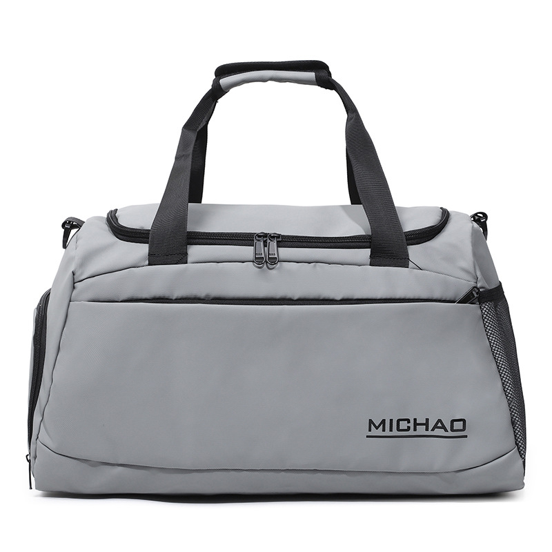 Bolsa de ejercicios bolsa de viaje de zapato independiente bolsa de natación seca y húmeda separación bolsa de yoga bolsa de transporte inclinada impresa logotipo desgaste