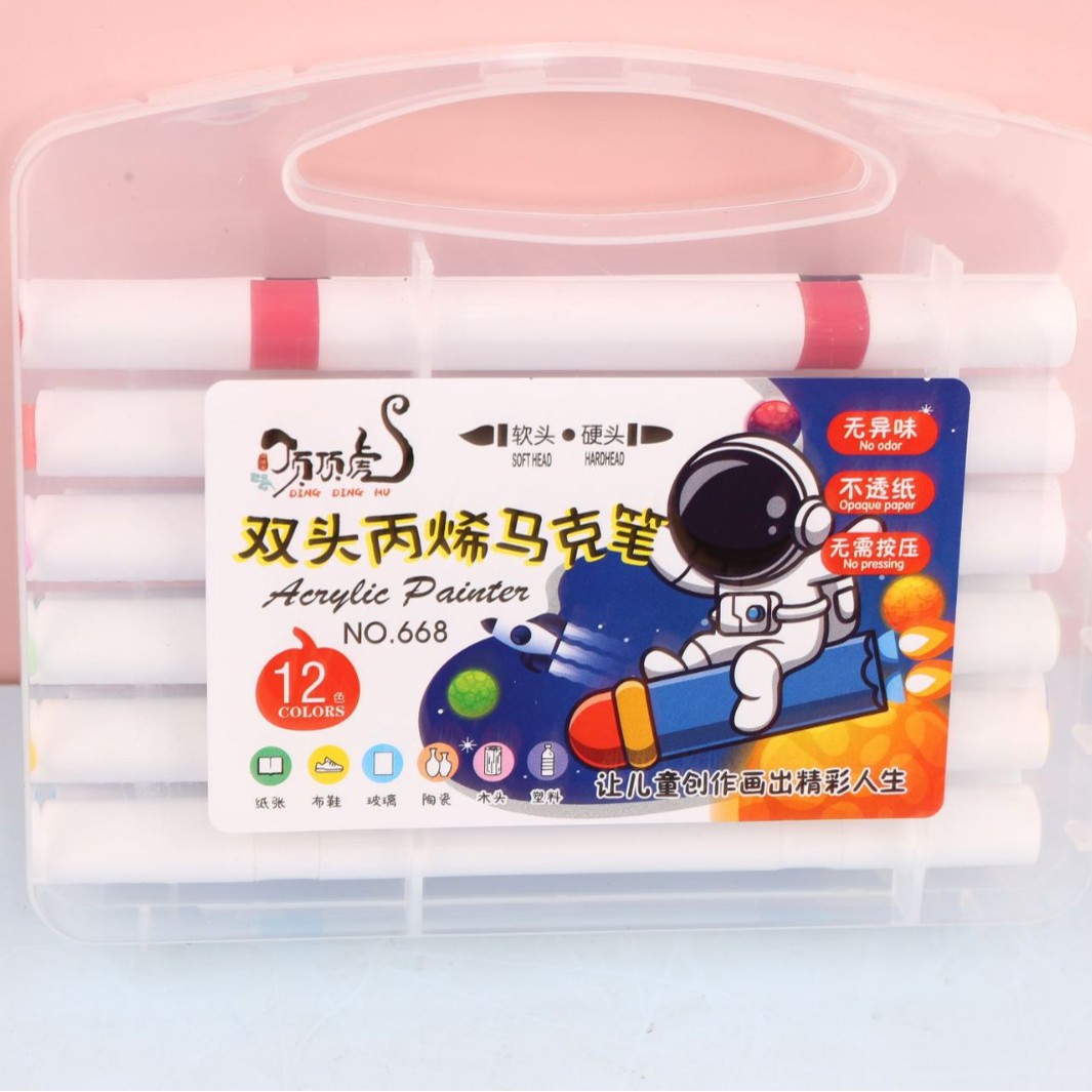 Top Tiger acrílico marcador 12/24/36/48 color cristal pluma pintura creativa DIY graffiti a base de agua