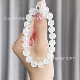 珠宝手链天然白幽灵聚宝盆白圆珠DIY时尚手饰品厂家批发水晶