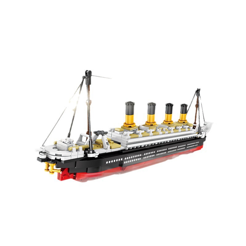 KaiZhi 87028-29 Bloques de Construcción de Partículas Pequeñas del Crucero Titan, Juguete Educativo y Modelo de Exhibición con Minifiguras, Famoso en Internet
