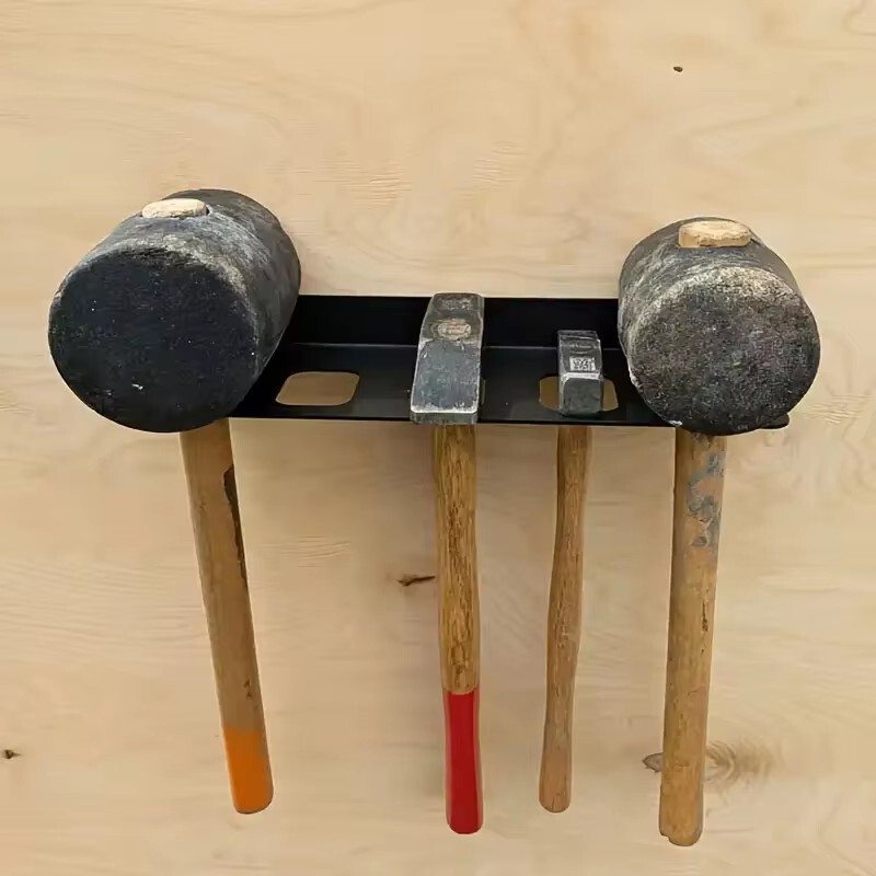 Hammer Fixed Storage Rack Wall-Mounted Hammer Holder Warehouse Studio Home Wall-Mounted Tool Rack