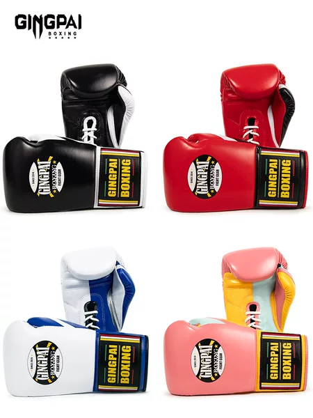 Professional Boxing Gloves for Adults, Men and Women, Lace-Up Gloves for Fighting, Sparring, Combat Training, Target Practice, Sandbag Training, and Actual Competitions