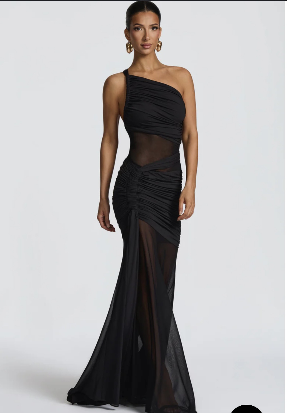 Off-Shoulder See Through Pleated Dress American Style Sexy Bodycon Slim Fit Hot Girl Fashion_ecoleips.com