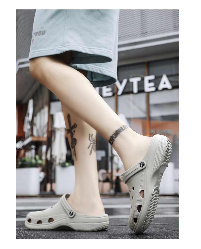 Mens Slippers Comfy Memory Foam Men Slippers with Rubber Sole Indoor Outdoor Anti Slip Shoes_voghion.com