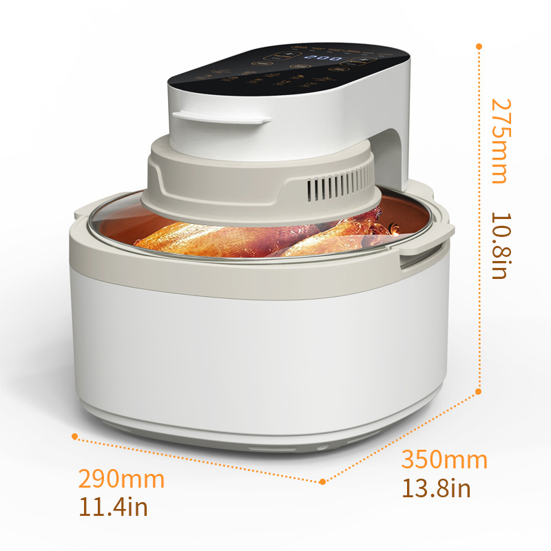 Export Best-Selling European and American Visual Air Fryer Dual Heat Source Household Official New Large-Capacity Multi-Function Electric Oven