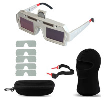 新型等离子切割自动调光可更换锂电池焊接眼镜套装