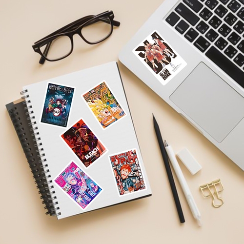 250 animation poster stickers ipad mobile phone case suitcase notebook notebook water cup waterproof stickers