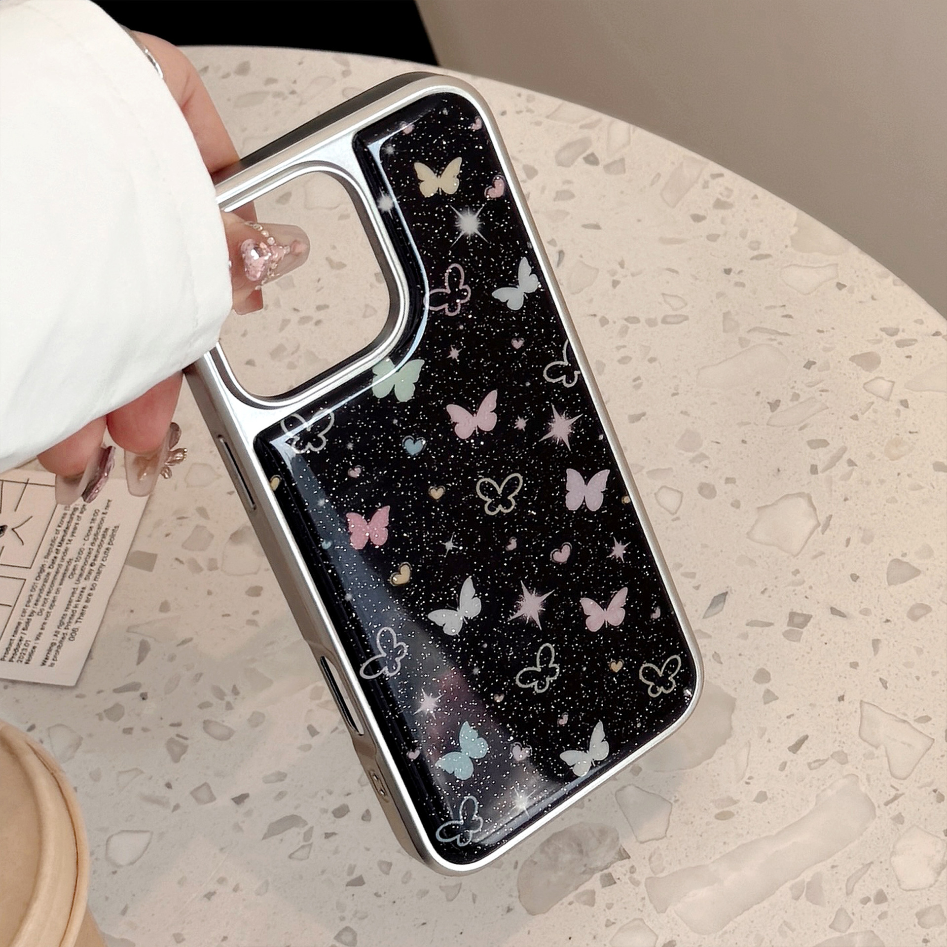 Protective Phone Case With Star And Butterfly Pattern For Iphone_voghion.com