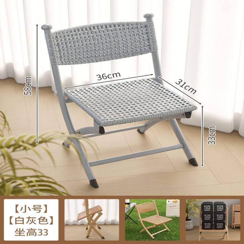 우아한 그레이 트럼펫 + 더블 레이어 고품질 등나무 + 손으로 짠