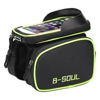 B- SOUL велосипедная сумка передняя балка Сумка водонепроницаемая седельная сумка для горного велосипеда сумка для мобильного телефона верхняя сумка для трубки велосипедная сумка аксессуары