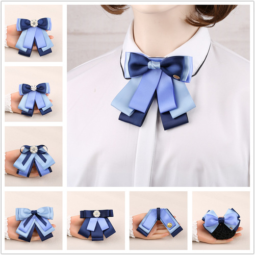 Ladies' career bank tie, construction bank, industrial bank, telecom teller, professional attire, suit, formal suit, head flower, pin, accessories