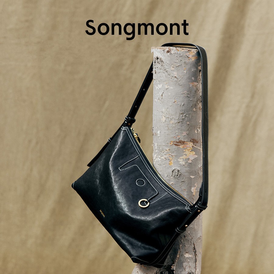 Songm Mountain Series Hobo Bag - Vegetable Tanned Cowhide Commuter Underarm Dumpling Bag For Women - Thumbnail 3