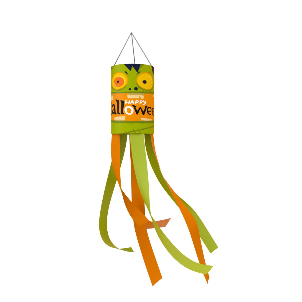 Halloween color fantasma bandera de tortuga de Halloween colgante bandera decoración de escena colgante de patio de Halloween