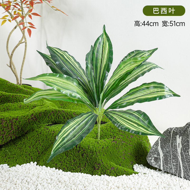 Simulación de plantación y paisajismo verde, materiales de distribución pequeños de todo uso, materiales auxiliares, arreglos florales, helechos, césped falso, decoración de plantas pequeñas, decoración de paisaje image 15