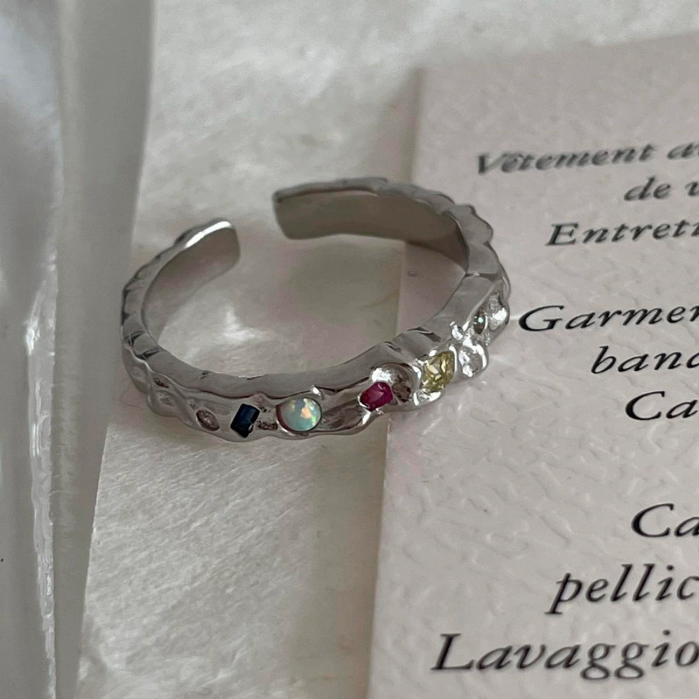 Кольцо 925 пр. серебро, gem-акцент, благородная лёгкая отделка высокого качества