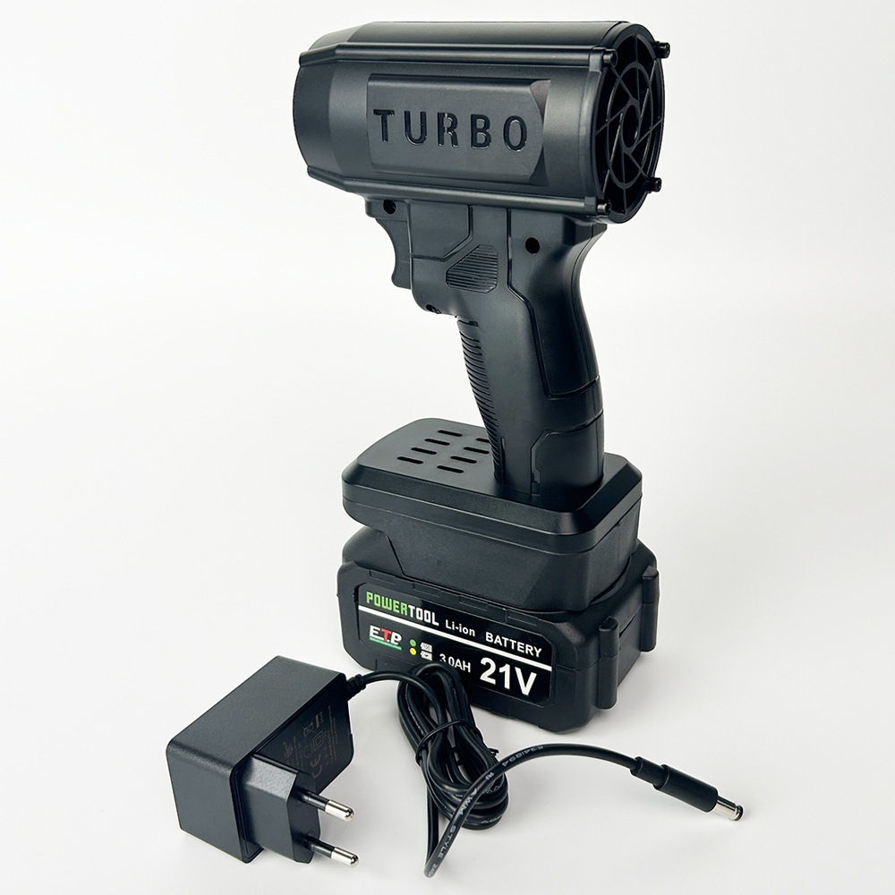 50 ventilador sin escobillas de canal de alta velocidad de mano, lavado de autos, remoción de nieve, eliminación de polvo, soplado de cenizas, turbinas, ventilador de violencia, batería reemplazable